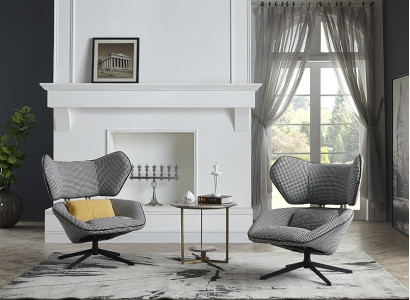 Lounge Luxury Television Club Upholstered Seat Design Armchair Couch Sofa Relax Fabric